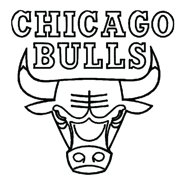 650x640 chicago bulls coloring pages simple chicago bulls logo drawing - Chicago Bulls Drawing