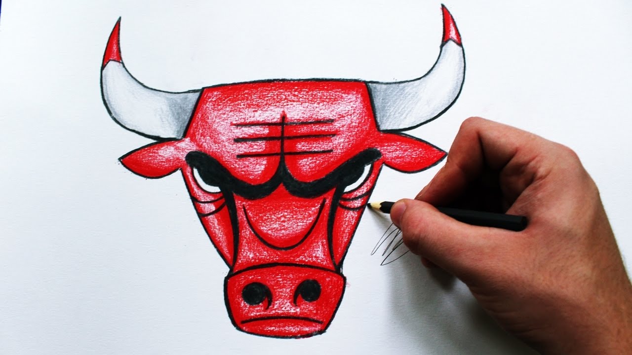 1280x720 como desenhar a logo chicago bulls - Chicago Bulls Drawing