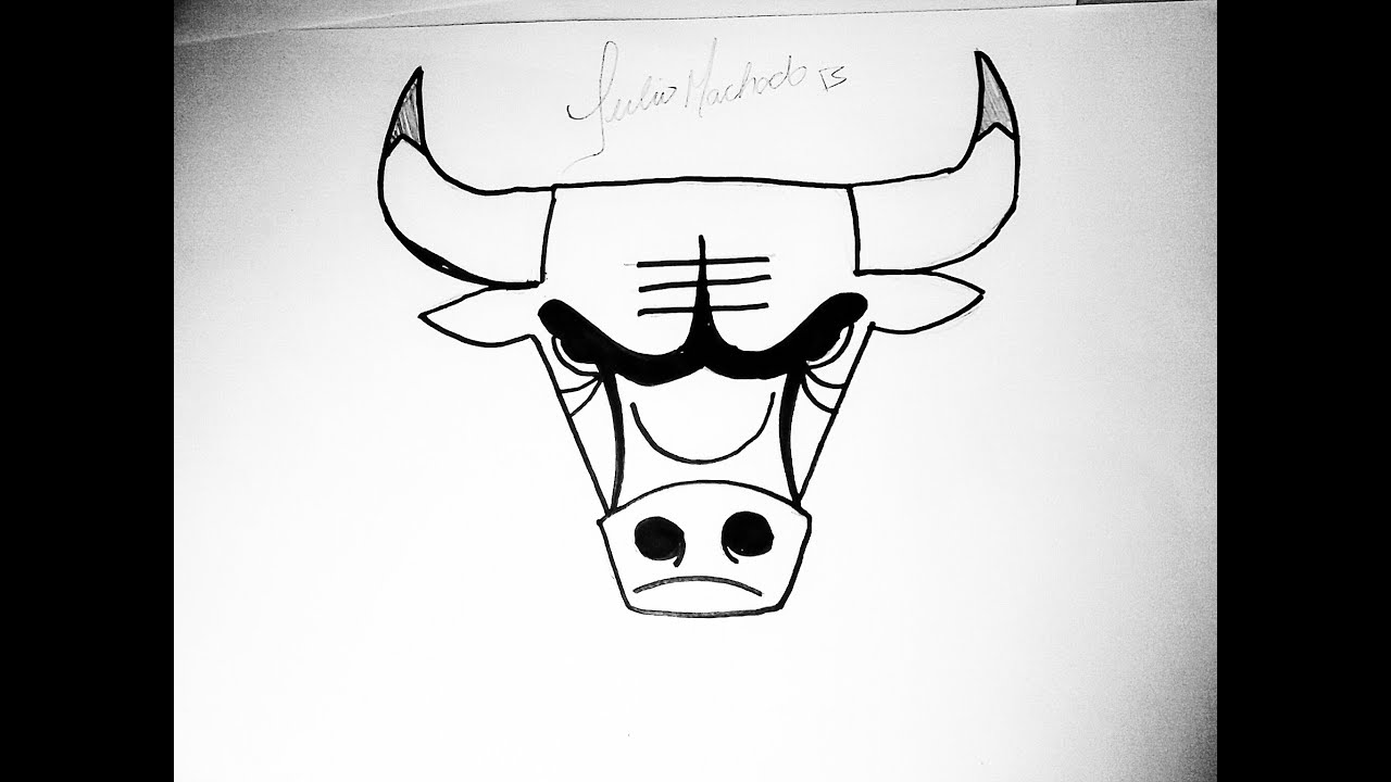 1280x720 nba how to draw chicago bulls logo - Chicago Bulls Drawing
