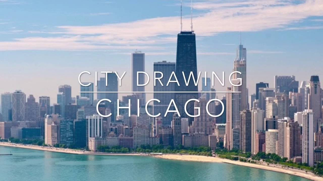 1280x720 City Drawing - Chicago City Drawing