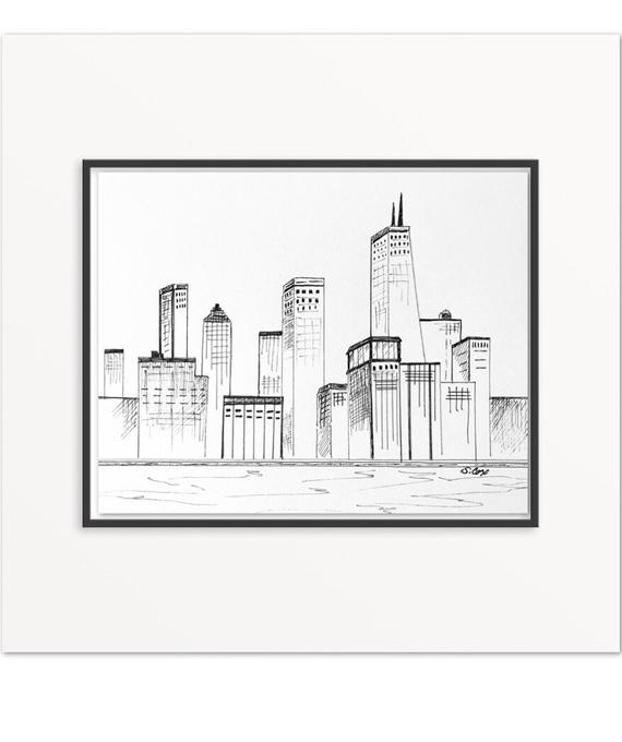 Chicago City Drawing at PaintingValley.com | Explore collection of ...