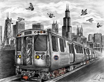 350x276 Pencil Him In Chicago News Wttw - Chicago City Drawing
