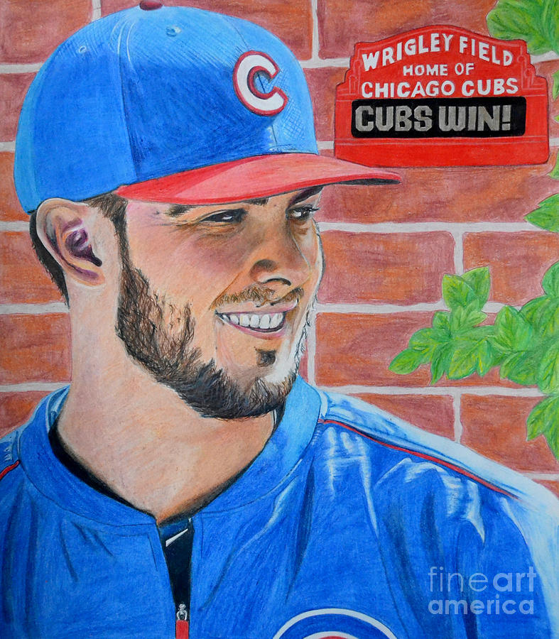 787x900 chicago cubs kris bryant portrait drawing - Chicago Cubs Drawings