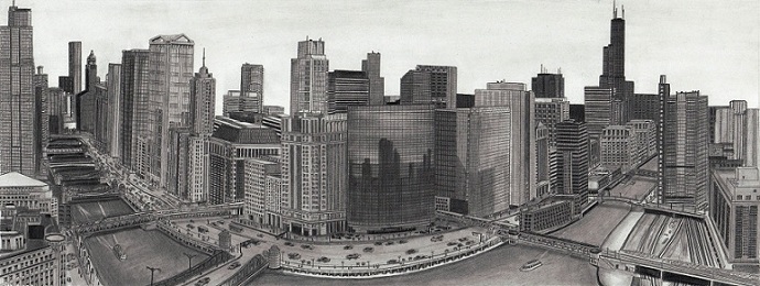 690x260 chicago river panorama - Chicago Drawing