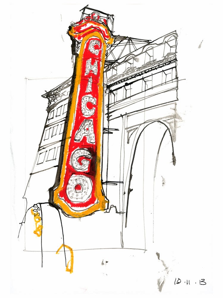 750x1000 chicago! urban sketchers - Chicago Drawing