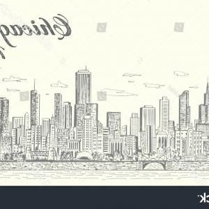 300x300 chicago illinois usa skyline line art sohadacouri - Chicago Skyline Line Drawing