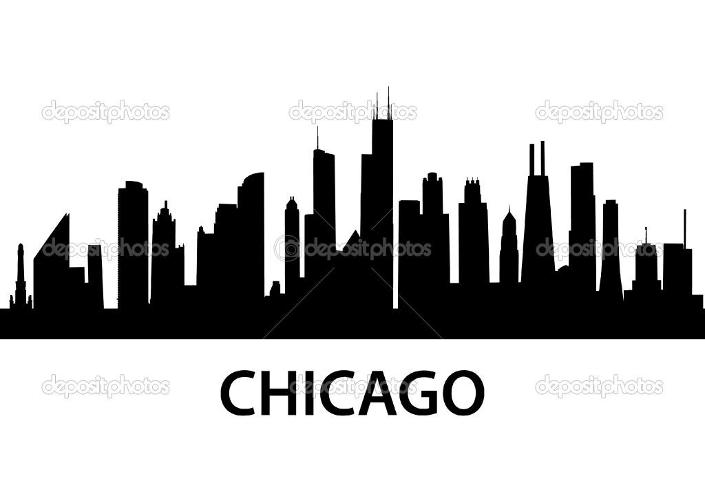1024x724 chicago drawing skyline design for free download - Chicago Skyline Outline Drawing