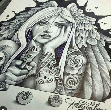 474x470 chicano tattoo art drawings - Chicano Drawings
