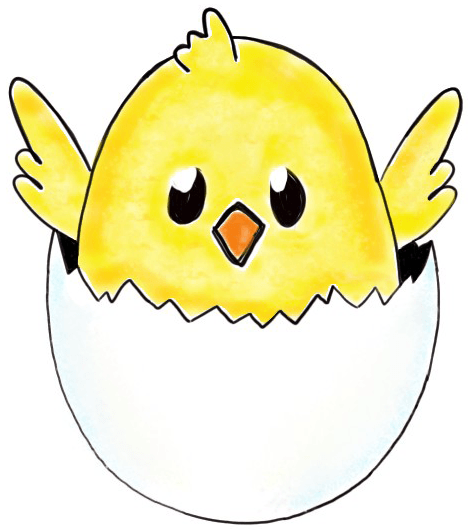 468x530 how to draw a baby chick in an egg shell for easter drawing - Chick Drawing Images