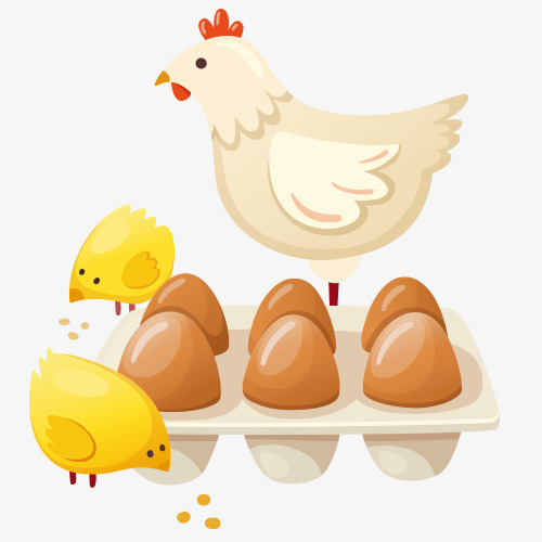 500x500 Hay Day, Vector Diagram, Cartoon Hand Drawing, Cartoon Chicken Png - Chicken Drawing Cartoon