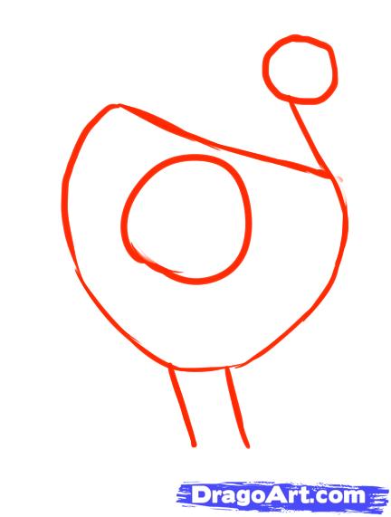 432x571 How To Draw A Chicken, Step - Chicken Drawing For Kids