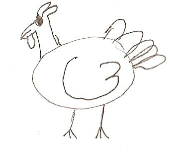 350x302 My Refrigerator - Chicken Drawing For Kids