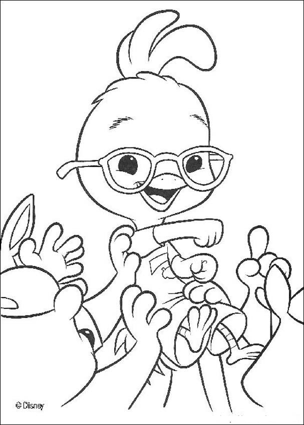 607x850 Chicken Little Coloring Pages - Chicken Little Drawing