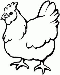 236x295 Huge Collection Of 'chicken Outline Drawing' Download More Than - Chicken Outline Drawing