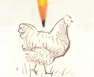 320x261 how to draw a chicken scratch and peck blog fun drawings - Chicken Scratch Drawing