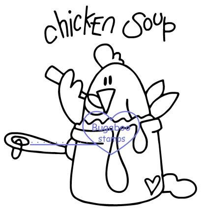 409x432 Kitchen Chicken - Chicken Soup Drawing