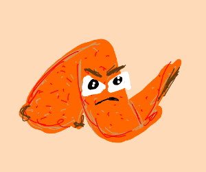 300x250 angry chicken wing drawing - Chicken Wing Drawing