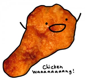300x282 Chicken Wings - Chicken Wing Drawing