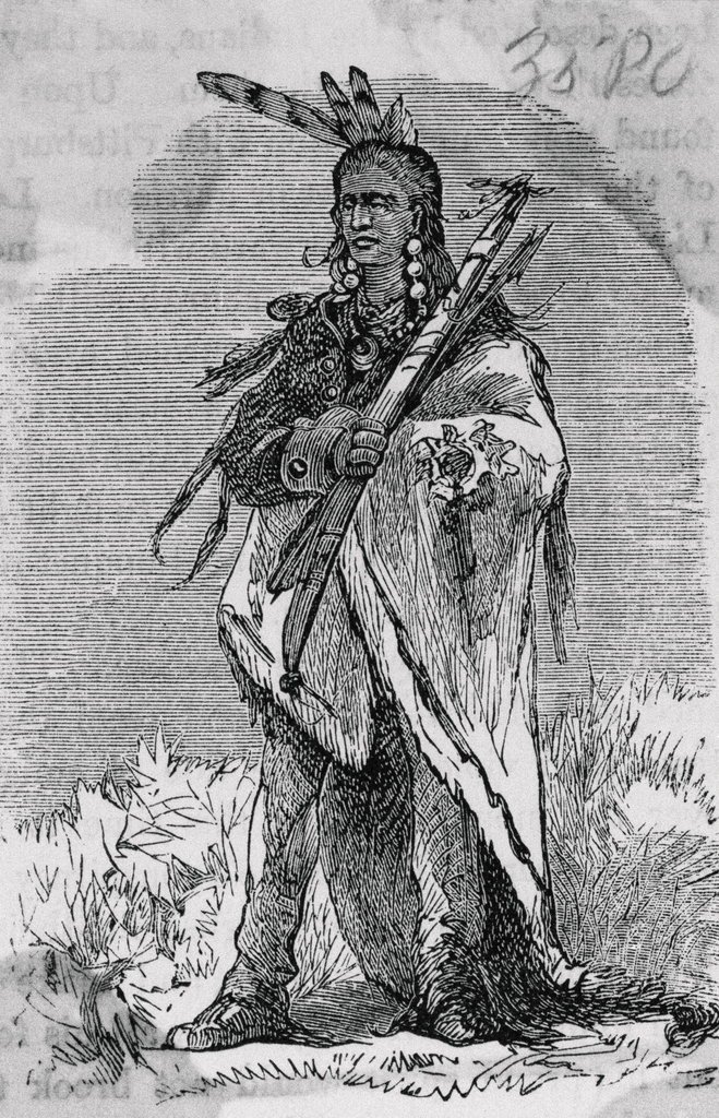 659x1024 drawing of native american chief pontiac posters prints - Chief Drawing