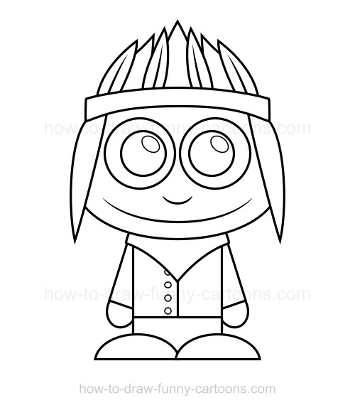 500x577 how to draw a chief - Chief Drawing