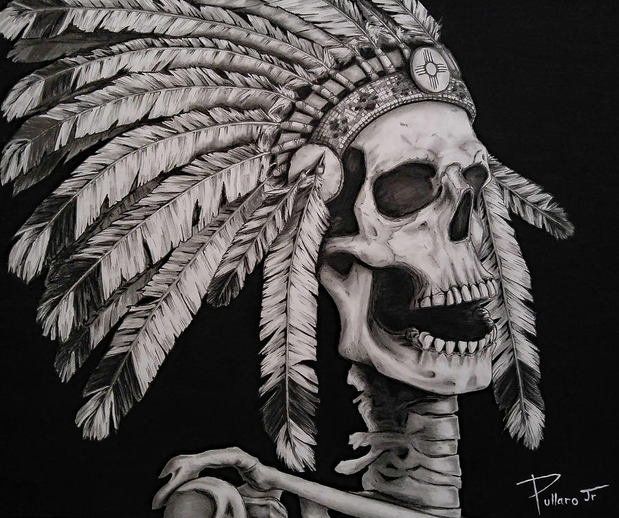 900x753 skull chief drawing - Chief Drawing