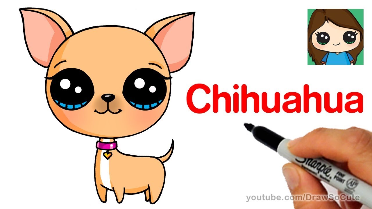 1280x720 How To Draw A Chihuahua Easy - Chihuahua Drawing