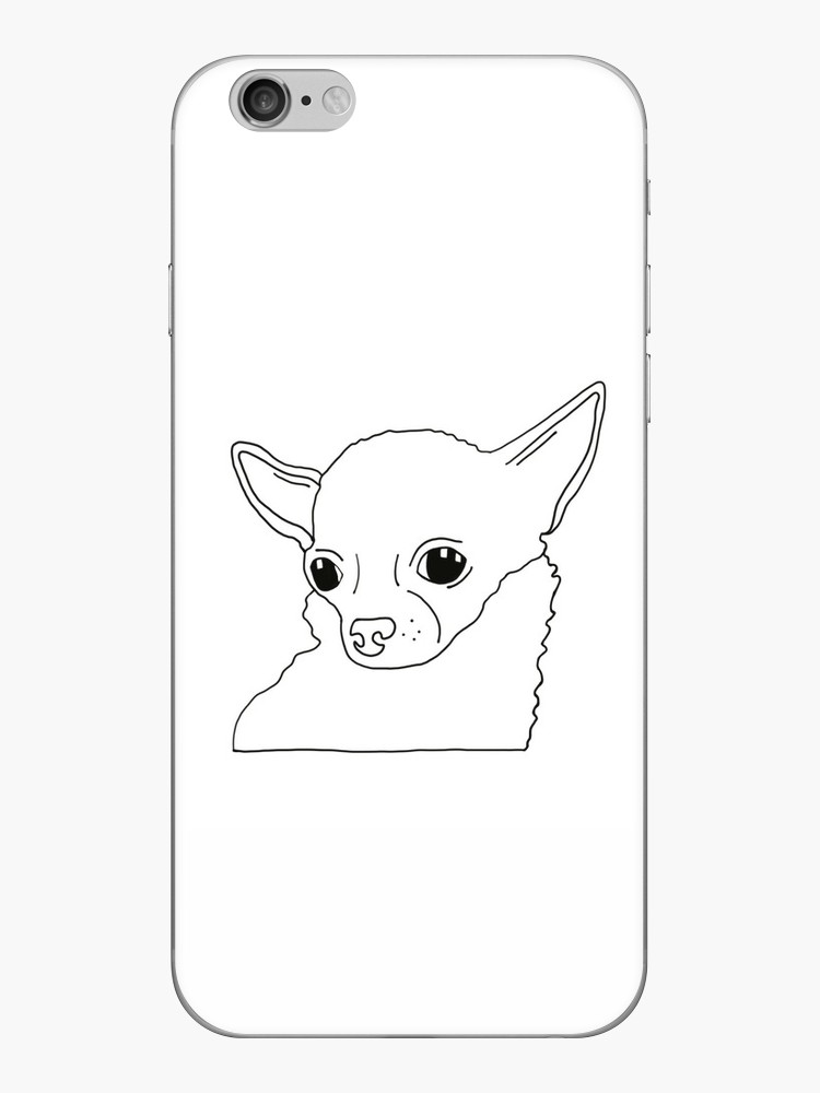 750x1000 chihuahua puppy drawing iphone cases covers - Chihuahua Line Drawing