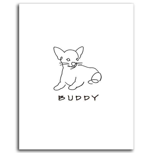 650x650 Dog Line Drawing Pencil Pet Portraits Personalized Art - Chihuahua Line Drawing