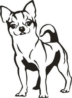 236x320 Chihuahua Line Drawing - Chihuahua Line Drawing