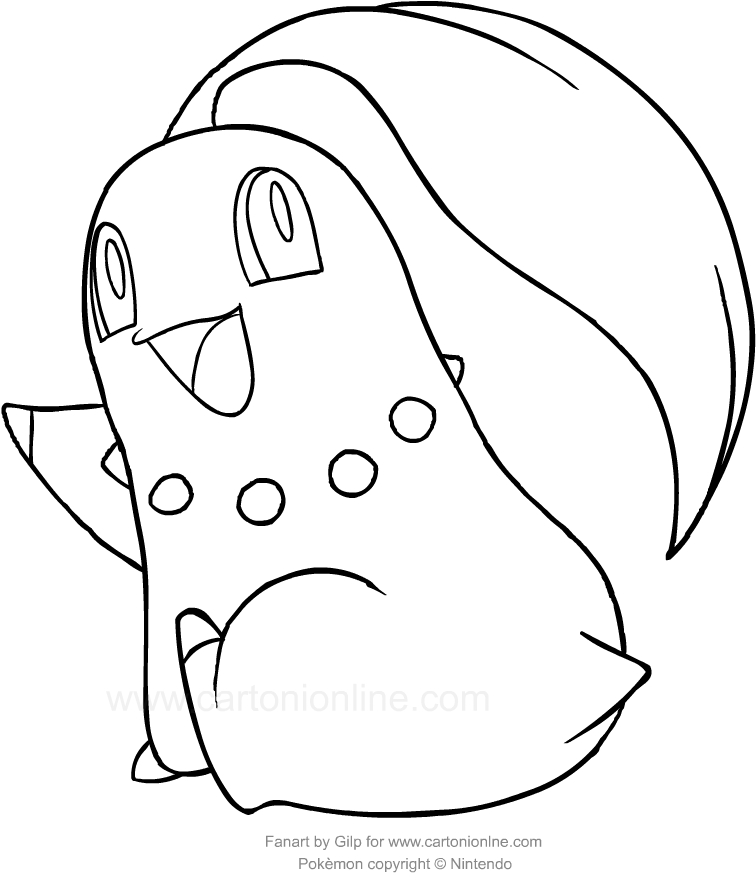 756x886 Drawing Chikorita Of The Pokemon Coloring Page - Chikorita Drawing