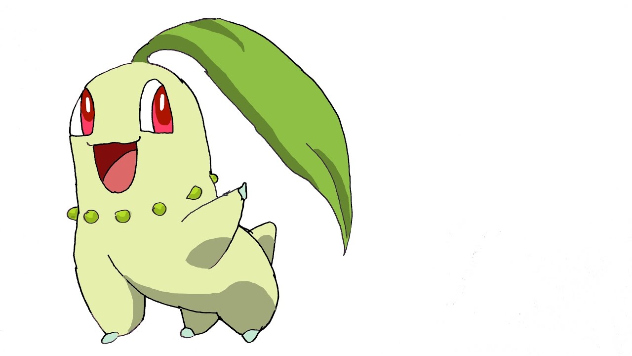 1280x720 How To Draw Chikorita - Chikorita Drawing