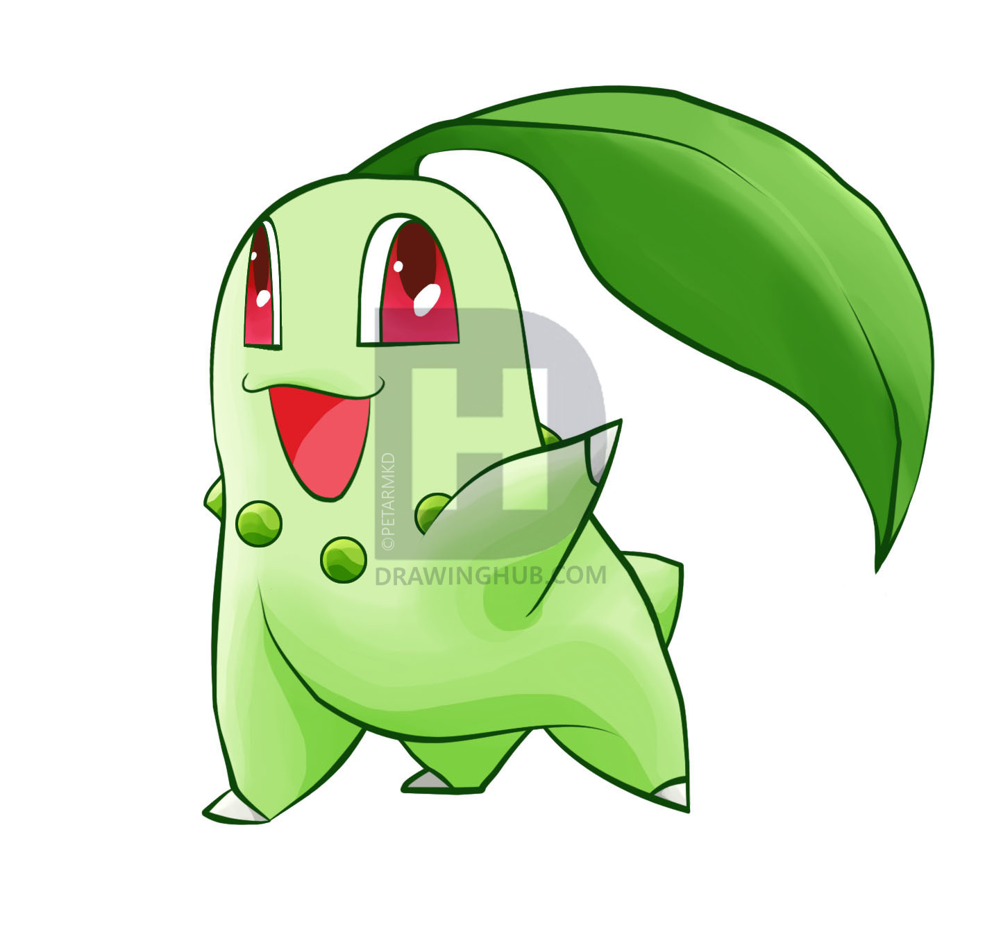 1432x1333 Chikorita Drawing - Chikorita Drawing