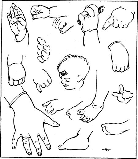 450x517 how to draw kids, toddlers, and baby in correct proportion - Child Anatomy Drawing