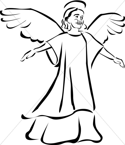 528x612 Child Angel Clipart Angel Clipart - Child Angel Drawing