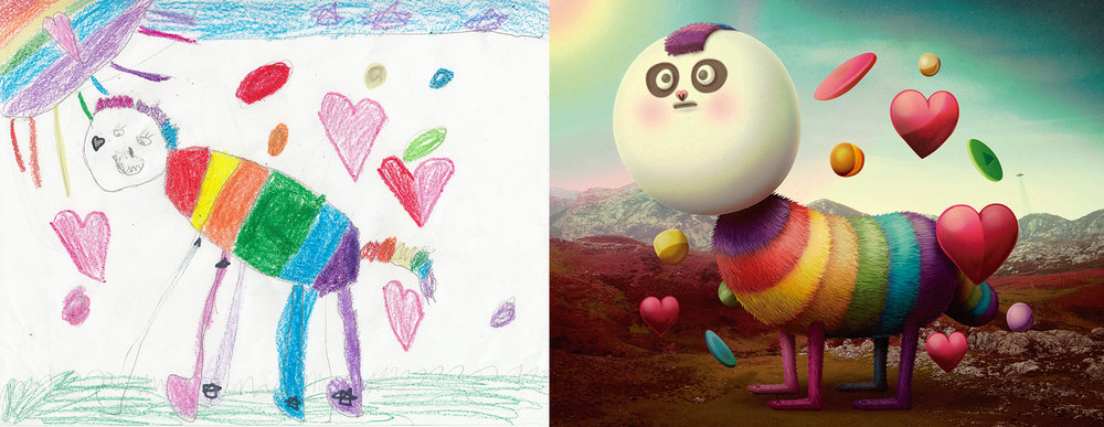 1000x387 The Monster Project - Child Art Drawing