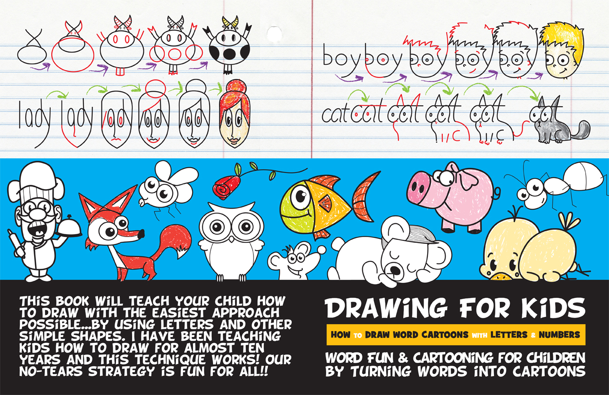 1249x810 cartooning for children - Child Drawing Book
