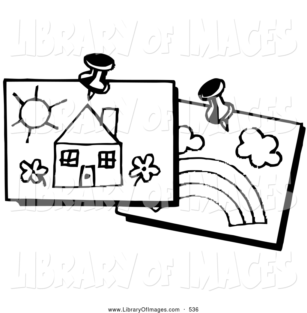 1024x1044 Clip Art Of A Child's Drawing - Child Drawing Clipart