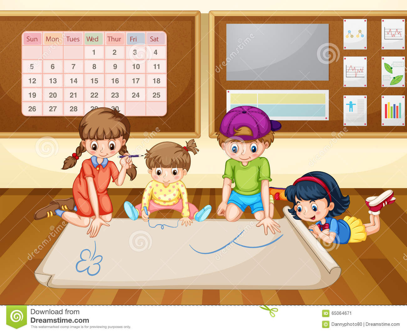 1300x1065 Drawing On Paper Children Clipart, Explore Pictures - Child Drawing Clipart