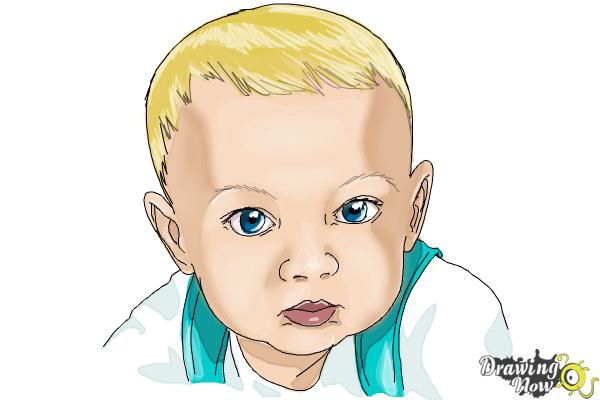 600x400 How To Draw A Baby Face - Child Face Drawing