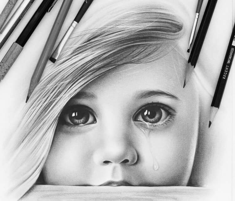 750x640 Child Face Drawing - Child Face Drawing