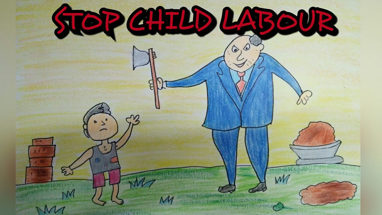 1280x720 drawing tutorial drawing on child labour world day against - Child Labor Drawing