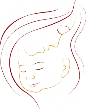 292x368 Child Outline Free Vector Download - Child Outline Drawing