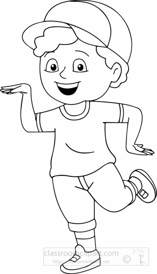 Child Outline Drawing At Explore Collection Of