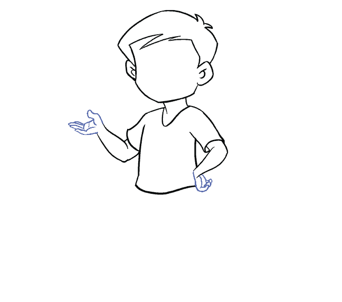 678x600 How To Draw A Boy In A Few Easy Steps Easy Drawing Guides - Child Outline Drawing