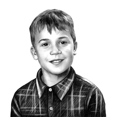 463x463 Sensitive Child Portrait From Photo Bespoke Pencil Drawing - Child Portrait Drawing