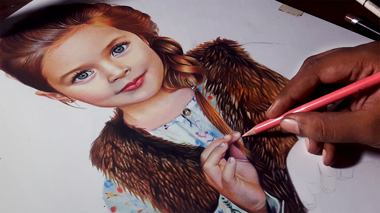 1280x720 A Child Portrait - Child Portrait Drawing