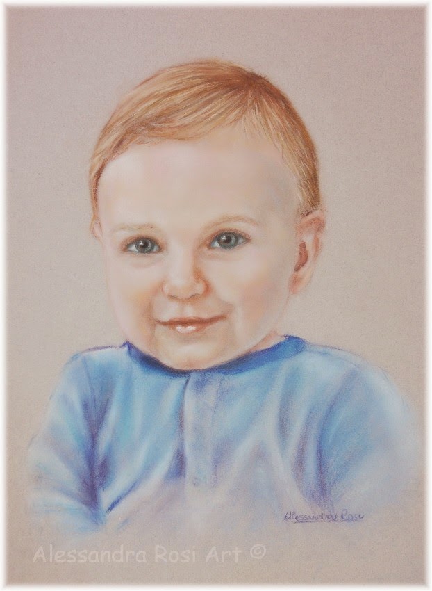 622x850 Alessandra Rosi Art Children's And Family Portraits Gallery - Child Portrait Drawing