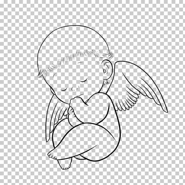 728x728 tattoo drawing angel infant child, kid praying png clipart free - Child Praying Drawing