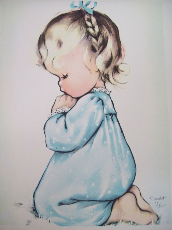 600x800 A Child's Prayer - Child Praying Drawing