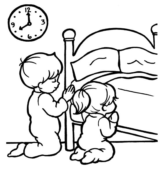 560x602 Praying Coloring Pages Preschool Top Kids Corner Coloring Pages - Child Praying Drawing